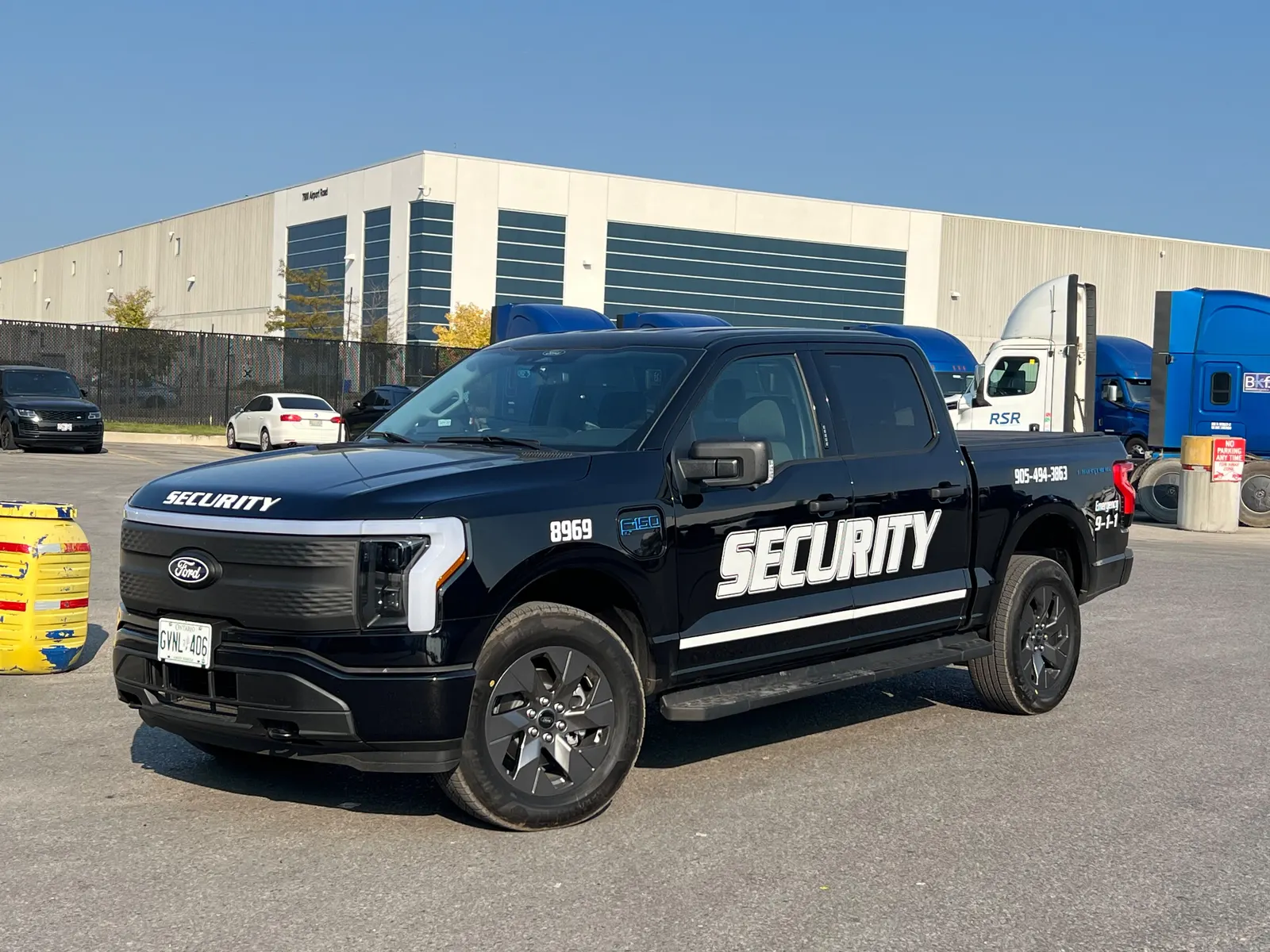 Branded F-150 Lightning fleet pickup