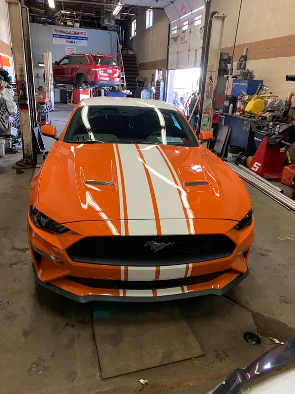 Mustang GT Racing Stripes on Ford Mustang GT