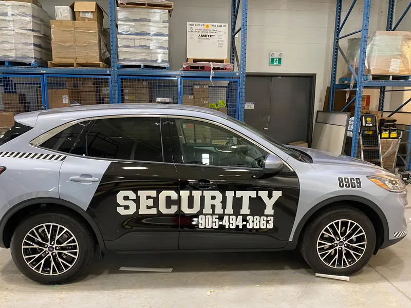 Security Patrol Fleet Graphics on SUV + pickup units